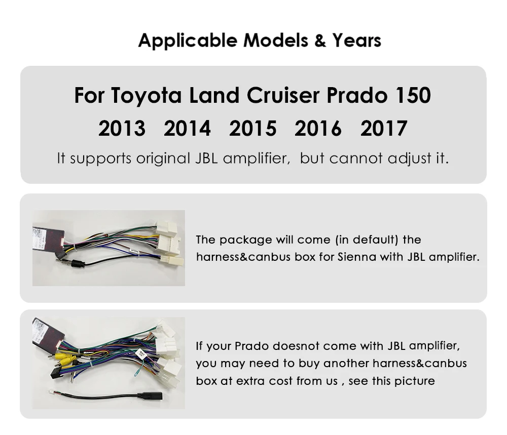 2Din 360-Kamera Android 14 Autoradio für Toyota Land Cruiser Prado 150 2013-2017 Auto-Multimedia-Videoplayer GPS Stereo CarPlay – Detail 3