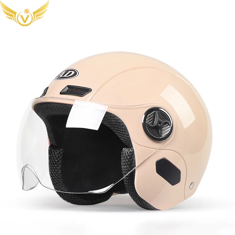 Мотошлем с открытым лицом и солнцезащитным козырьком 6 цветов |