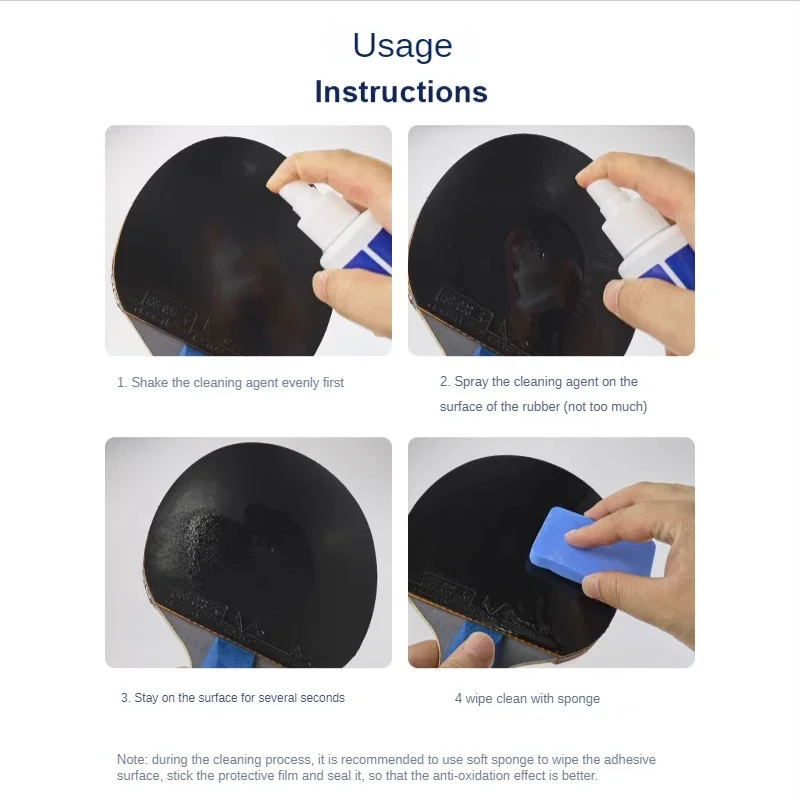 Table tennis rubber sleeve adhesive adhesive cleaner decontamination cleaning care set 110ML maintenance fluid table tennis rubber table tennis equipment