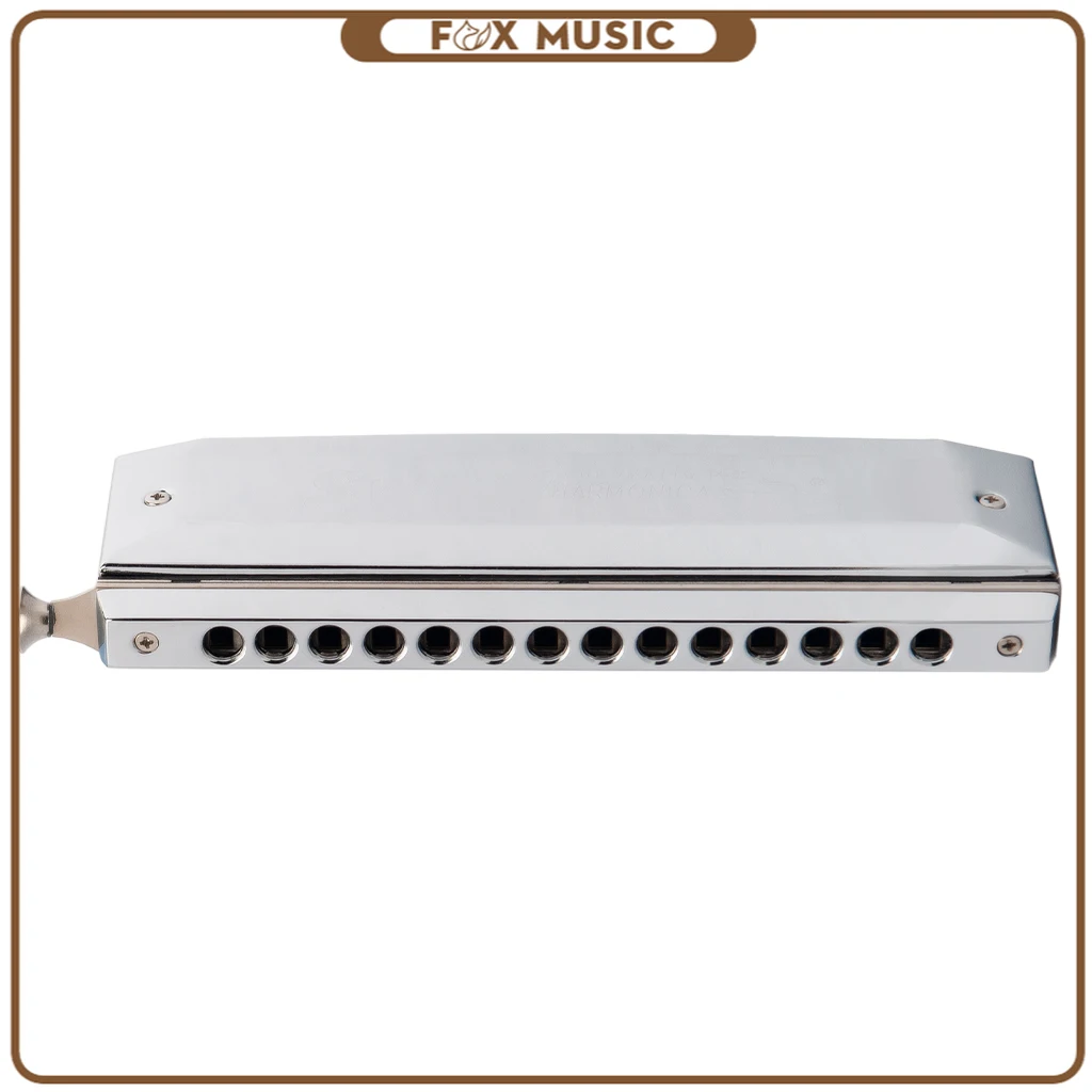 Swan Chromatic Harmonica Key Of C 14 Hole 56 Tone With Case For