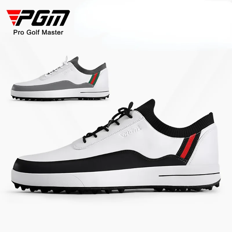 PGM Men Golf Shoes Waterproof Breathable Slip Resistant Outdoor Brogue Style Golf Shoes