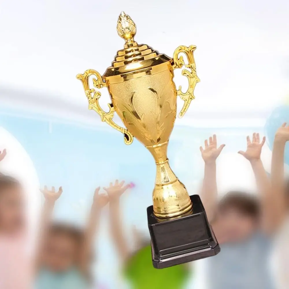 Plastic trophy toys Children's Gold Trophy Awards School Rewarding Supply Competition Soccer Winner