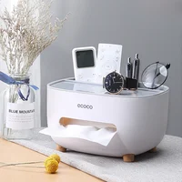 Paper Box Home Living Room Office Coffee Table Creative  Light Luxury Multi-function Remote Control Desktop Storage Tissue Box 1