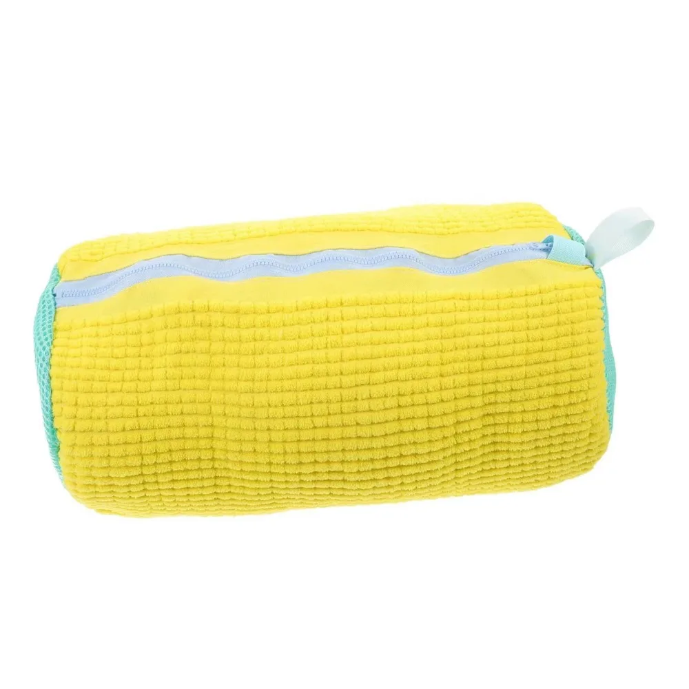 Laundry Bag 1/2X Wash Shoes Bag Padded Net Laundry Shoes Protector Fluffy Fibers Polyester Washing Machine Laundry Drying Storage Bags