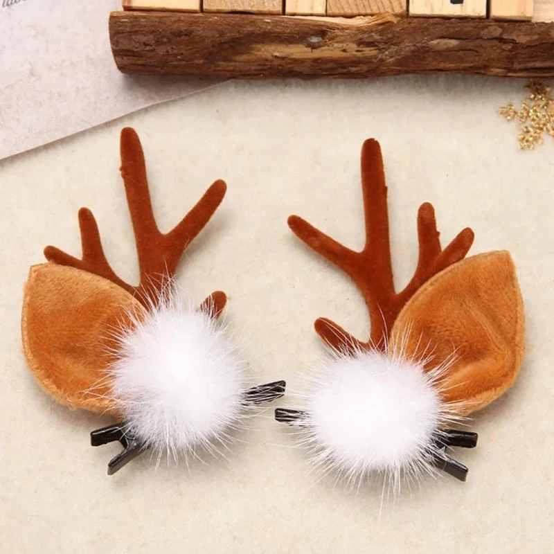 Weihnachten Rentier Haarclip Haarzubehör Urlaub Haarnadel Hirsch Barrette  Geweih Party Stirnband Set Für Kinder Erwachsene Von 0,91 €