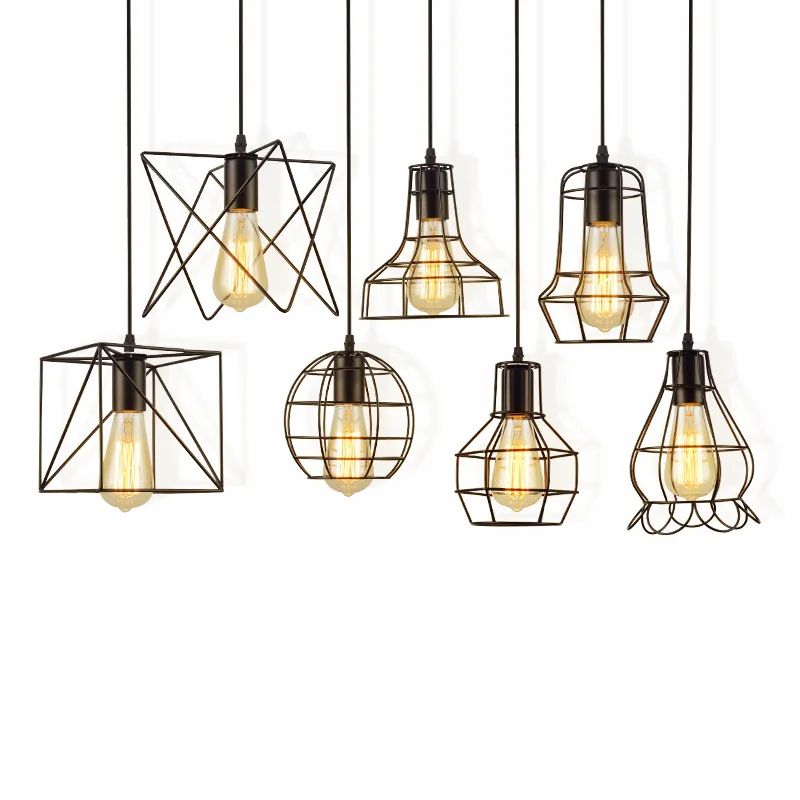 

Nordic minimalist creative personality retro loft single head iron pendant lamp coffee shop pendant lamp restaurant pendant lamp