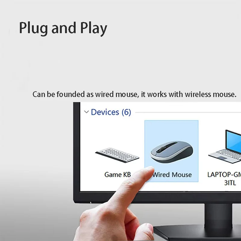 Undetectable Mouse Jiggler Keep Computer Awake Simulate Mouse Mover 3 Modes Tracker On OFF Switch Prevent Computer Lock Screen