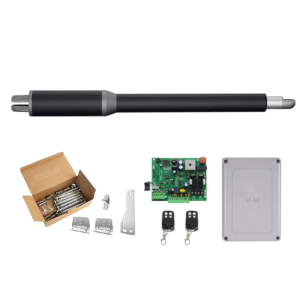 פותחן שער סולארי פותחן אוטומטית יחיד עם פותחן דלת ערכות שלמות עבור 6.5 רגל או 330 פאונד גדר