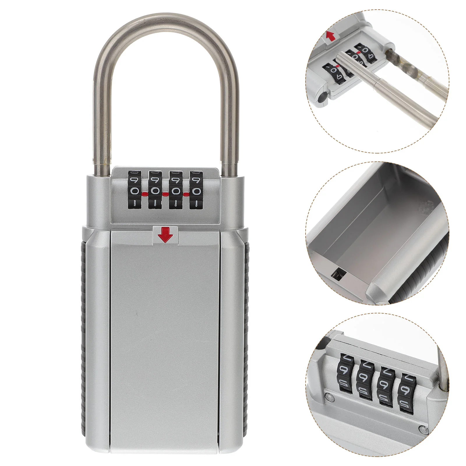 

Wall Mounted Key Safe Box Security Lock Box 4- Combination Key Lock Box