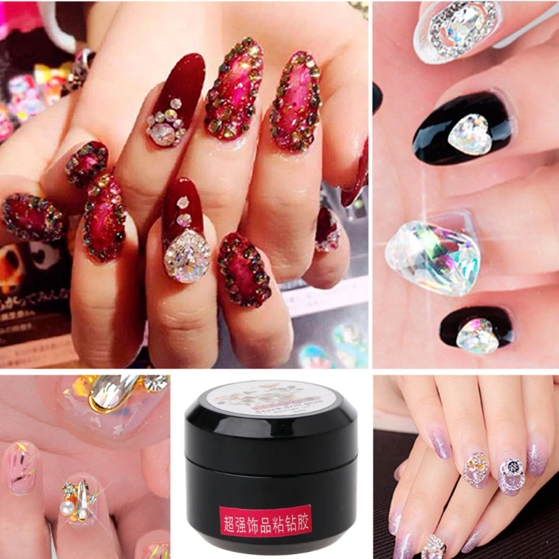 

8ml Clear Art Glue UV Gel for Rhinestone Manicure Sticking Adhesive DIY Tip Drop Shipping