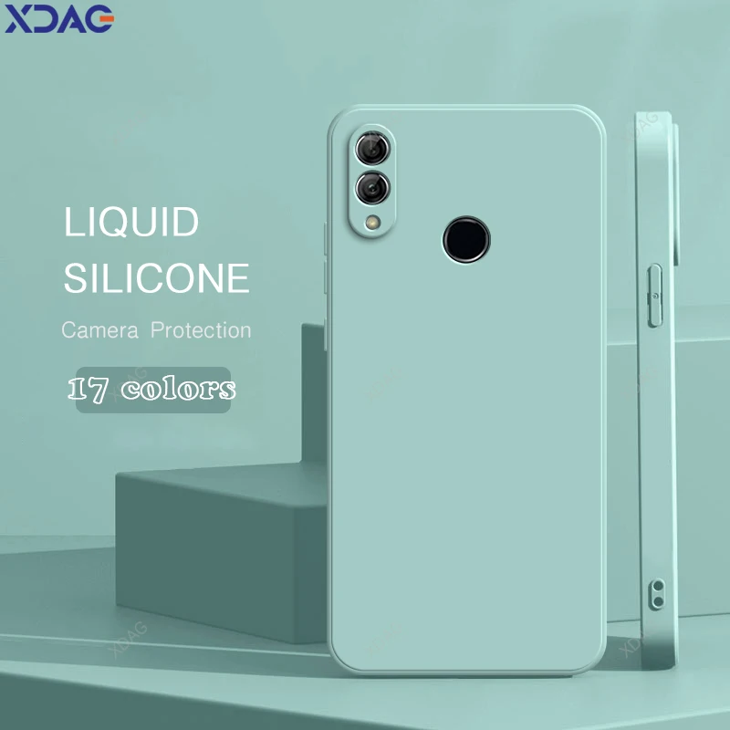 Premium Liquid Silicone Phone Case with Lens Protection - Sleek Back Cover Design