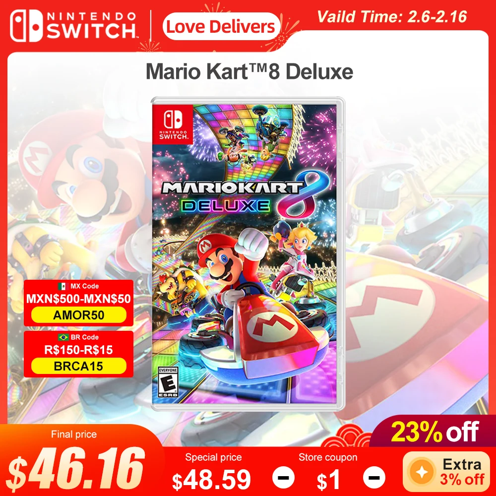 Mario Kart 8 Deluxe Nintendo Switch Offerte Di Gioco 100% Ufficiale Originale Gioco Fisico Card Racing Genere Per Switch Oled Lite