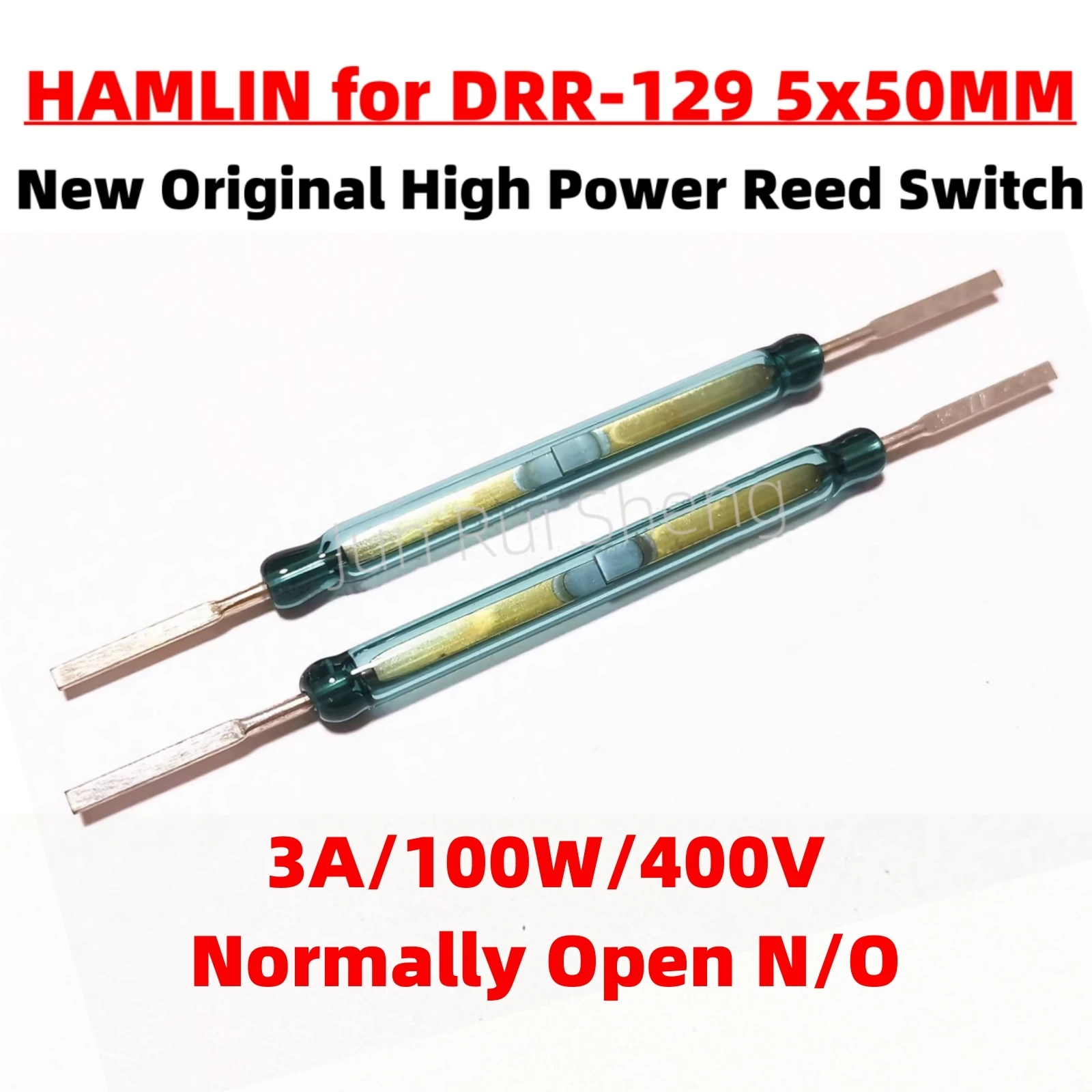 1/10/50PCS HAMLIN DRR-129 고전력 리드 스위치 5*50MM 평상시 열림 N/O 3A100W 400V 자기 접촉 스위치 유도 센서