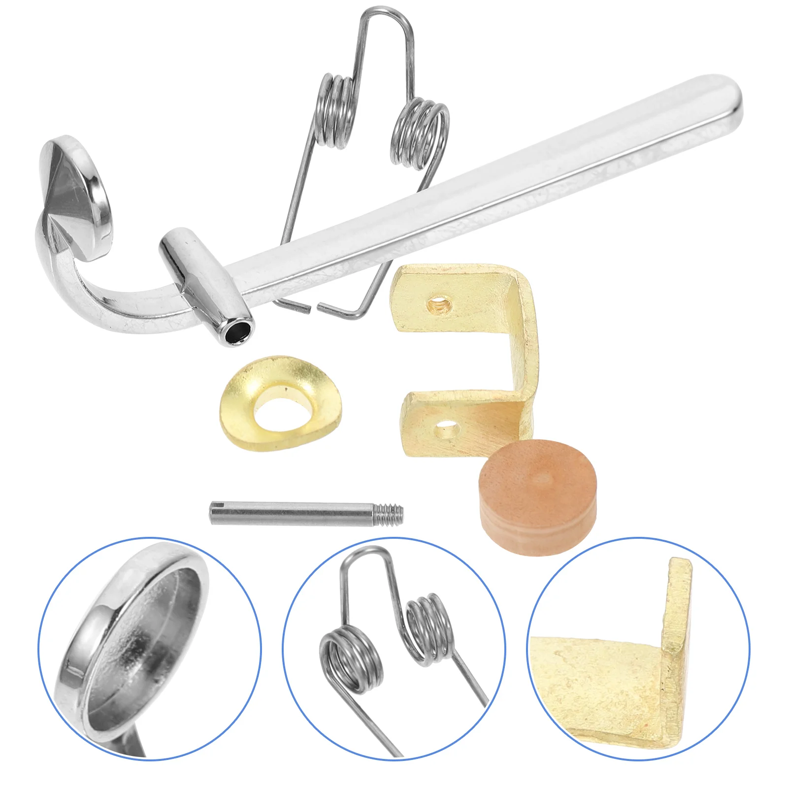 Complete Set of Trombone Accessories Part Draining Component Valves Corks Bond Water Gate Key Pads with