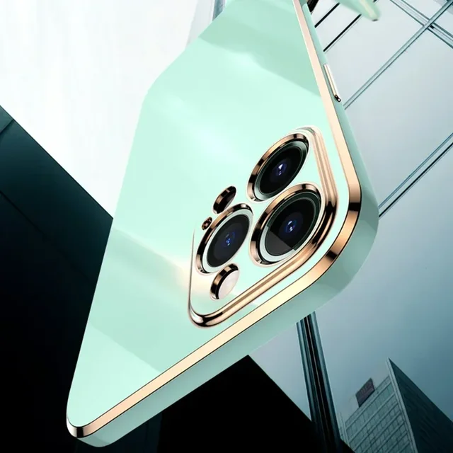 럭셔리 단색 도금 폰 케이스: 아이폰을 보호하는 스타일리시한 선택