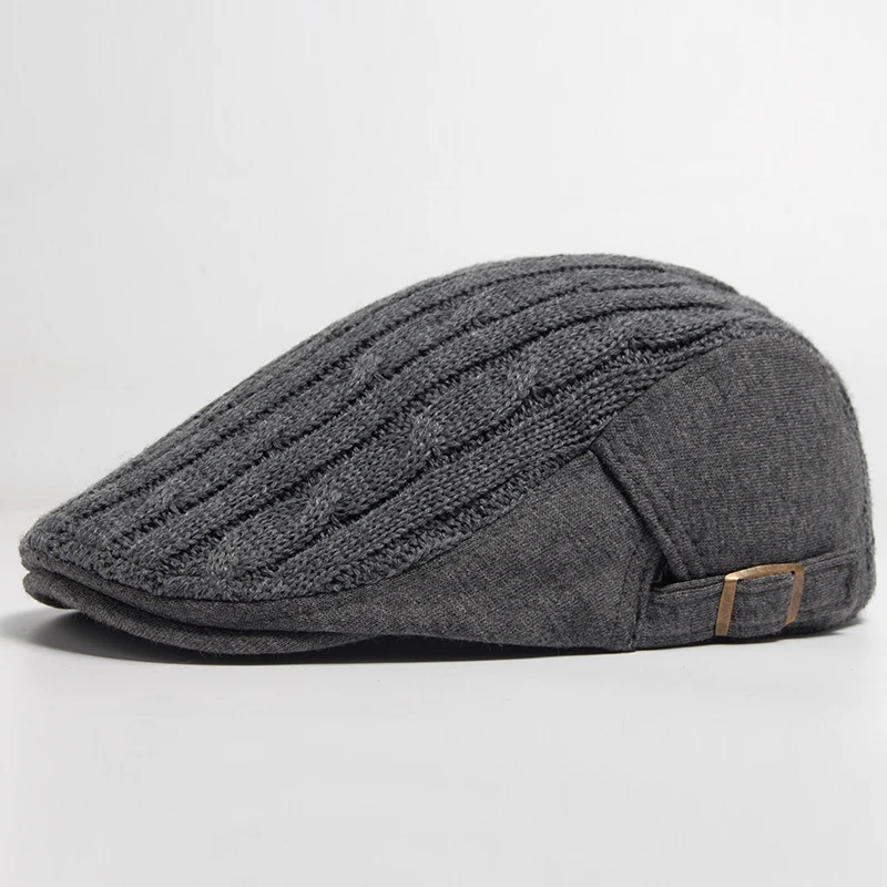 Beret Hat New Men Woman Beret Autumn Winter Knitted Berets Newsboy Cap Casual Hat