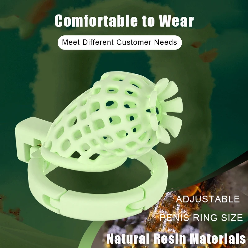 Runyu 3D Printed Urethra Chastity Lock Reticular Penis Bondage Adult Men's Chastity Cage Cock Restriction BDSM Abstainer Sextoys
