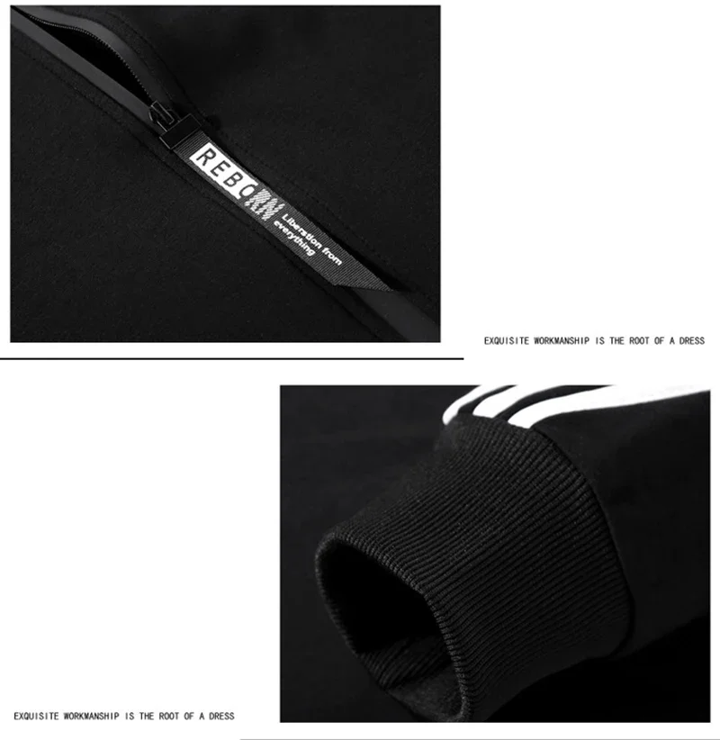 Survêtement à rayures pour hommes, veste cardigan à fermeture éclair, pantalon de survêtement, course à pied, fitness, basket-ball, jogging, mode, imbibé, automne, nouveau, ensemble 2 pièces