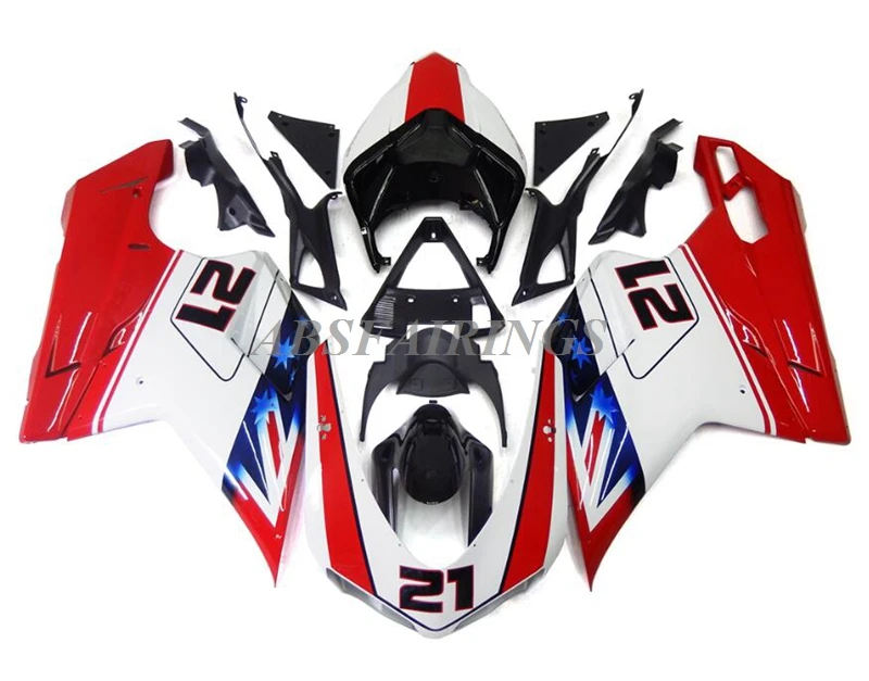 

Комплект обтекателей из АБС-пластика для мотоцикла DUCATI 1198 1098 848 2007 2009 2010 2011 2012