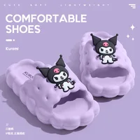 Sanrio Slippers Hello Kitty  Cinnamoroll Kuromi Slippers Kawaii Women Indoor Slippers Comzy Anti-Slip House Flat Slipper 1