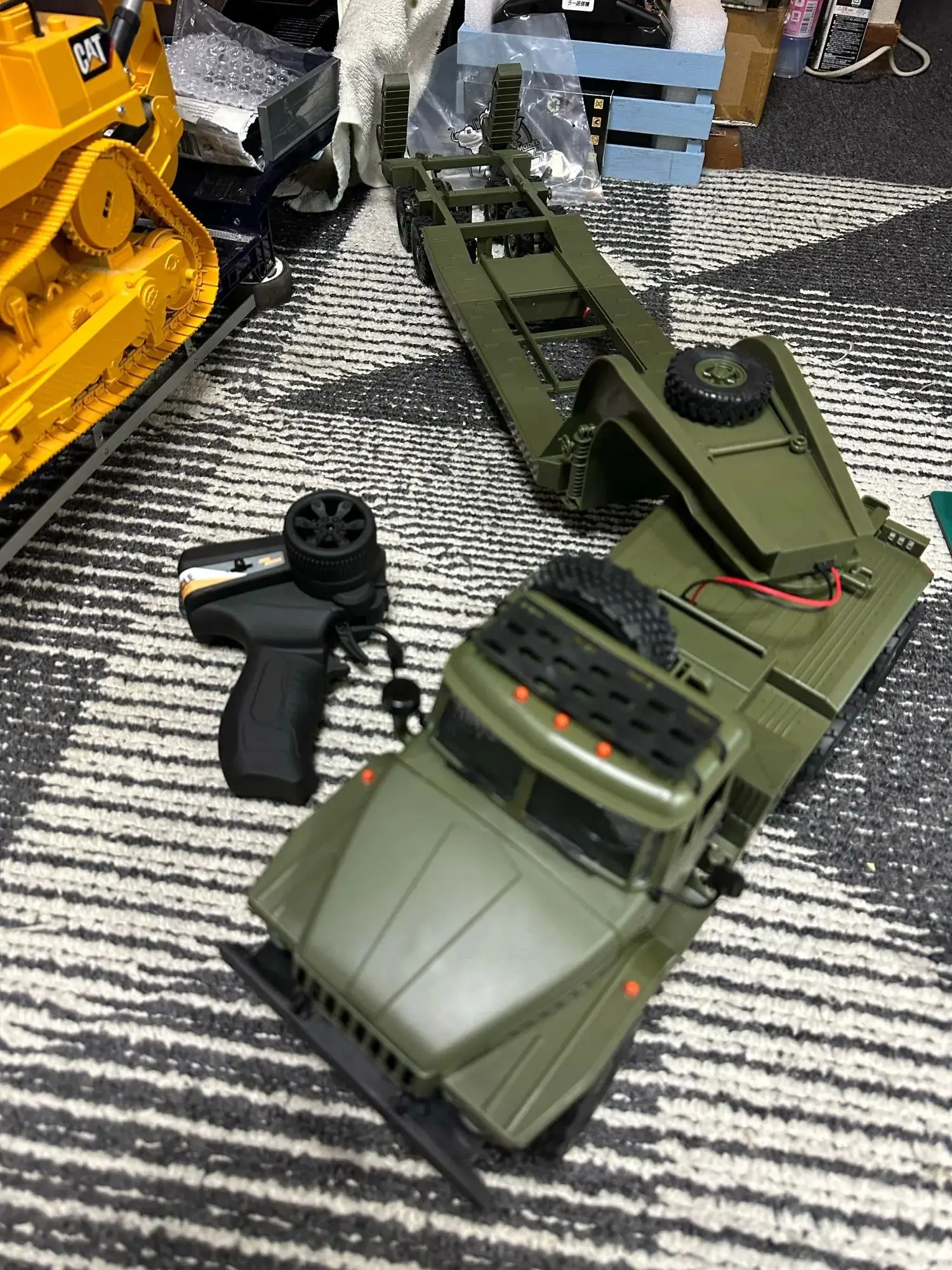WPL Military Truck B36/3 B36 E-1 Car RC Truck Transport Vehicle Trailer 1/16 Full Scale Military Mode Crawler Monster WPL CAR 2