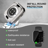    Film en verre trempé + étui pour Apple Watch, 46mm 42mm 45mm 44mm 41mm 40mm, protecteur d'écran PC dur pour iWatch 10 9 8 7 6 6