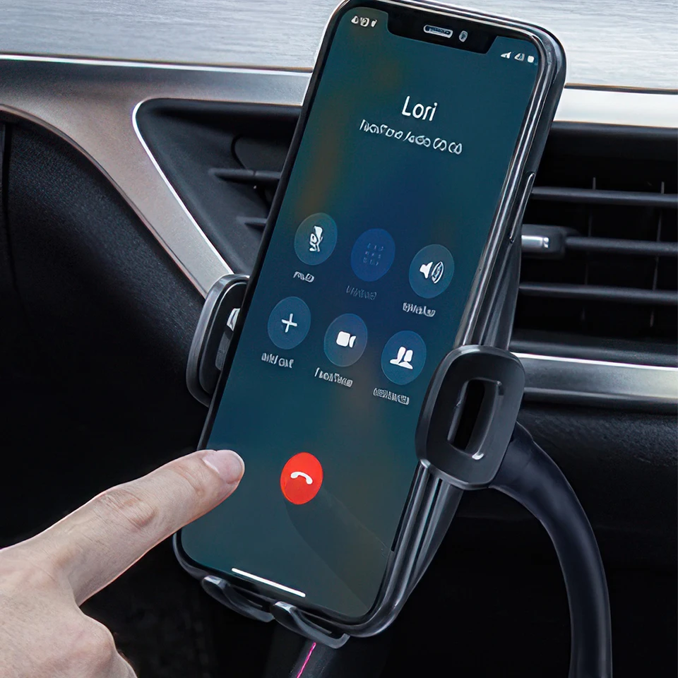 Universal Car Phone Mount with Adjustable Gooseneck