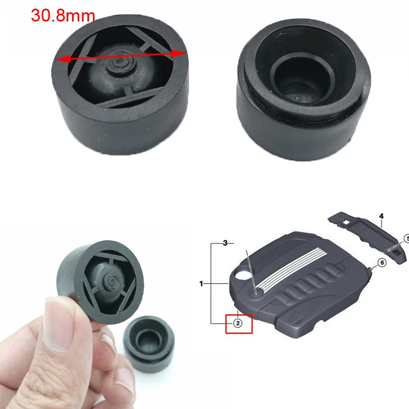 Engine Rubber Mounting Engine Cover Trim Rubber Mounting Bracket Bush BMW 3 SERIES E90 E91 E92 E93 F30 F31 F34 LCI 11147799108