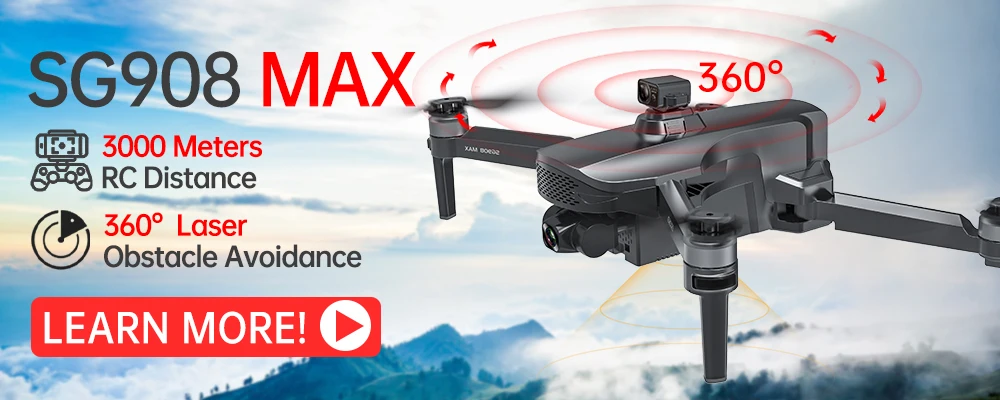 HGIYI SG906 MAX2 5000mAH GPS Drone 4K Professional Camera with 3-Axis Gimbal 360 Obstacle Avoidance 906 MAX Brushless Quadcopter