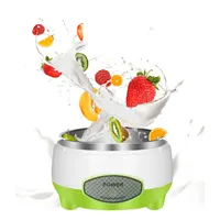 Compact Yogurt Maker Machine Stainless Steel Container Yogurt Maker for Homemade DIY Yogurt Green 15W 1
