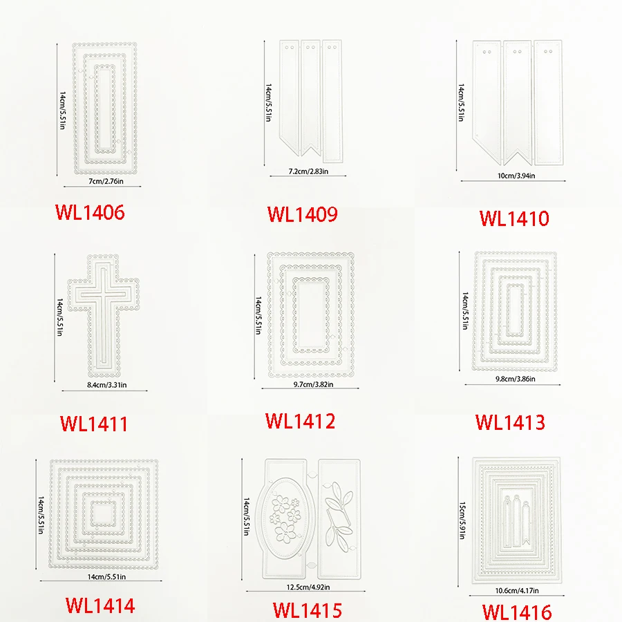 2025 새로운 레이어 공예 금속 커팅 다이 몰드 배경 인사말 카드 시리즈 스크랩북 종이 칼 금형 블레이드 펀치 스텐실
