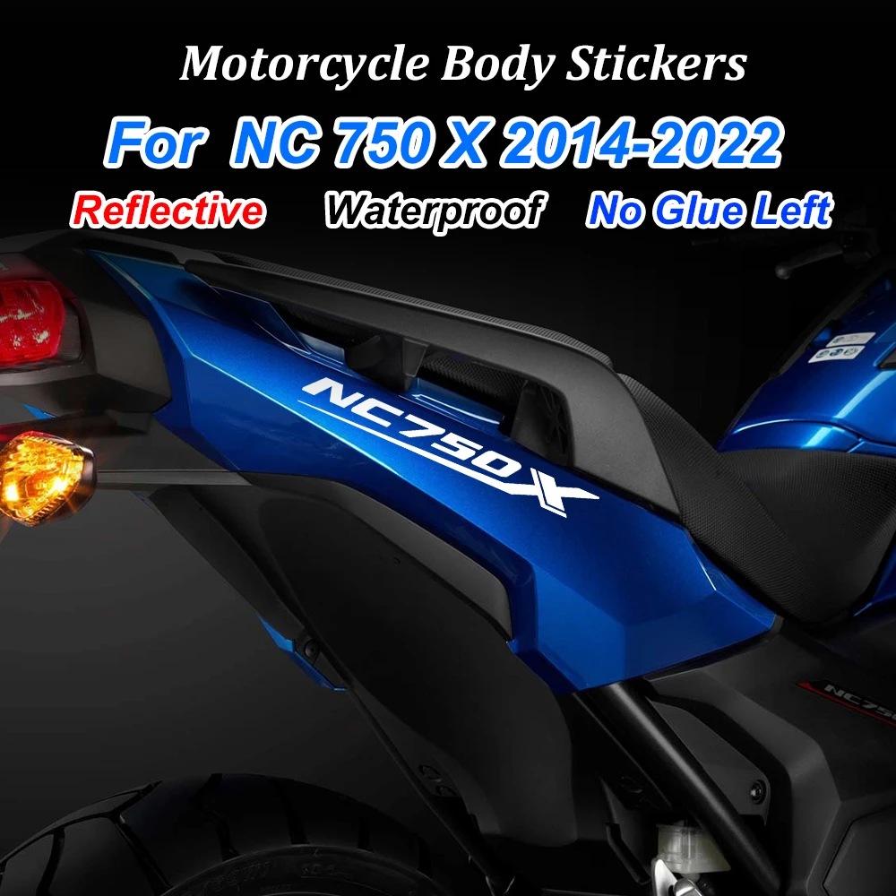 Motorcycle Stickers Reflective Decal NC750X Accessories for Honda NC 750 NC750 X 2014 2016 2017 2018 2019 2020 2021 2022 hcmotion auto led headlights for honda civic crystal rotation 10th gen 2016 2021 front sequential headlamp sedan headlights