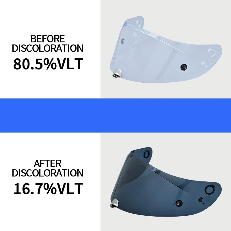 Photo chromes Visier für hjc rpha 11 pro rpha 70 st HJ-26 helms child uv geschnitten casco moto gesichts schutz visera windschutz scheibe – Detail 2