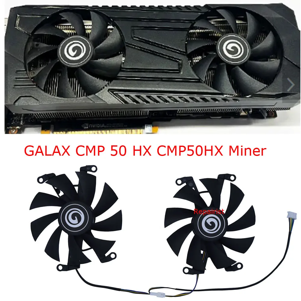 Conjunto Gpu Cartão Fãmining Card Cooling Fanpara Nvidia Galax Cmp 50hxventilador de Cartão de Mineração Peças - Imagem 4