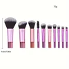 10pcs Mini Makeup Brushes Set for Foundation Eyeshadow Blush Powder Concealer and Blending Tools Professional Makeup Application 6
