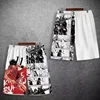 2024 Hot Sale Japanese Anime Shorts Men's SLAM DUNK Printed 5-Point Pants Ice Silk Quick-Drying Sakuragi Flower Road Beach Pants 6