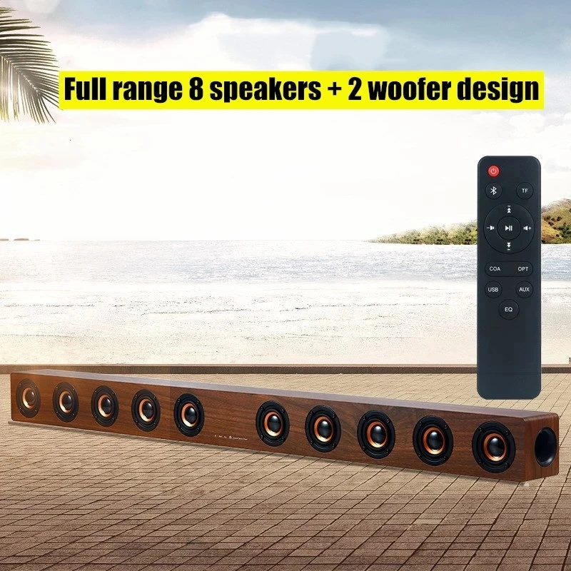 40W Home Theater Bluetooth Speaker Echo Wall Sound Blaster Built In DSP