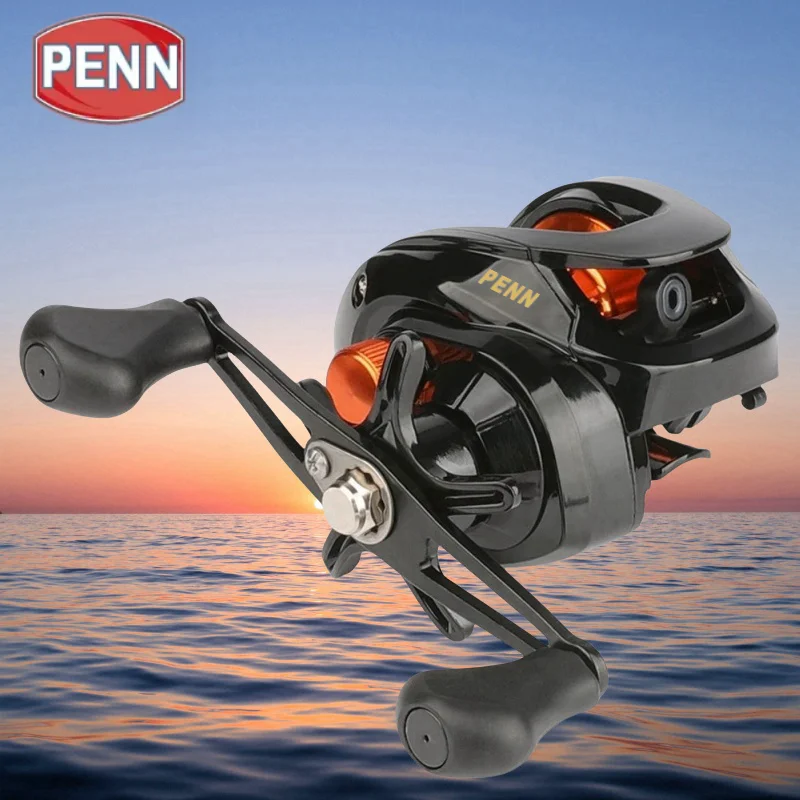 

Рыболовная катушка PENN rodamiento18 + 1, катушка с каплями воды, нагрузка 15 кг, длинное колесо