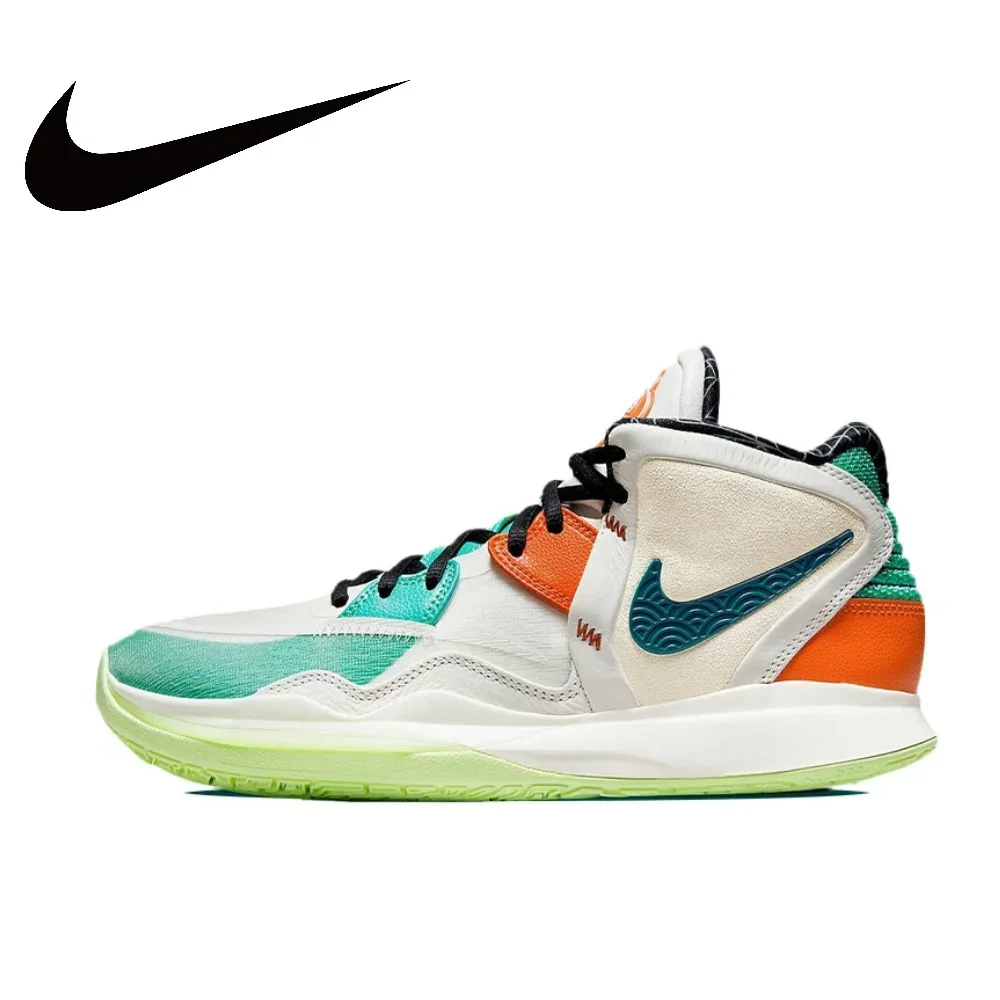 thumbnail image 1 of Zapatillas de baloncesto Nike New Kyrie 8 Mid-Top para hombre, antideslizantes y con absorción de impactos, en color azul y blanco, 1 of 5