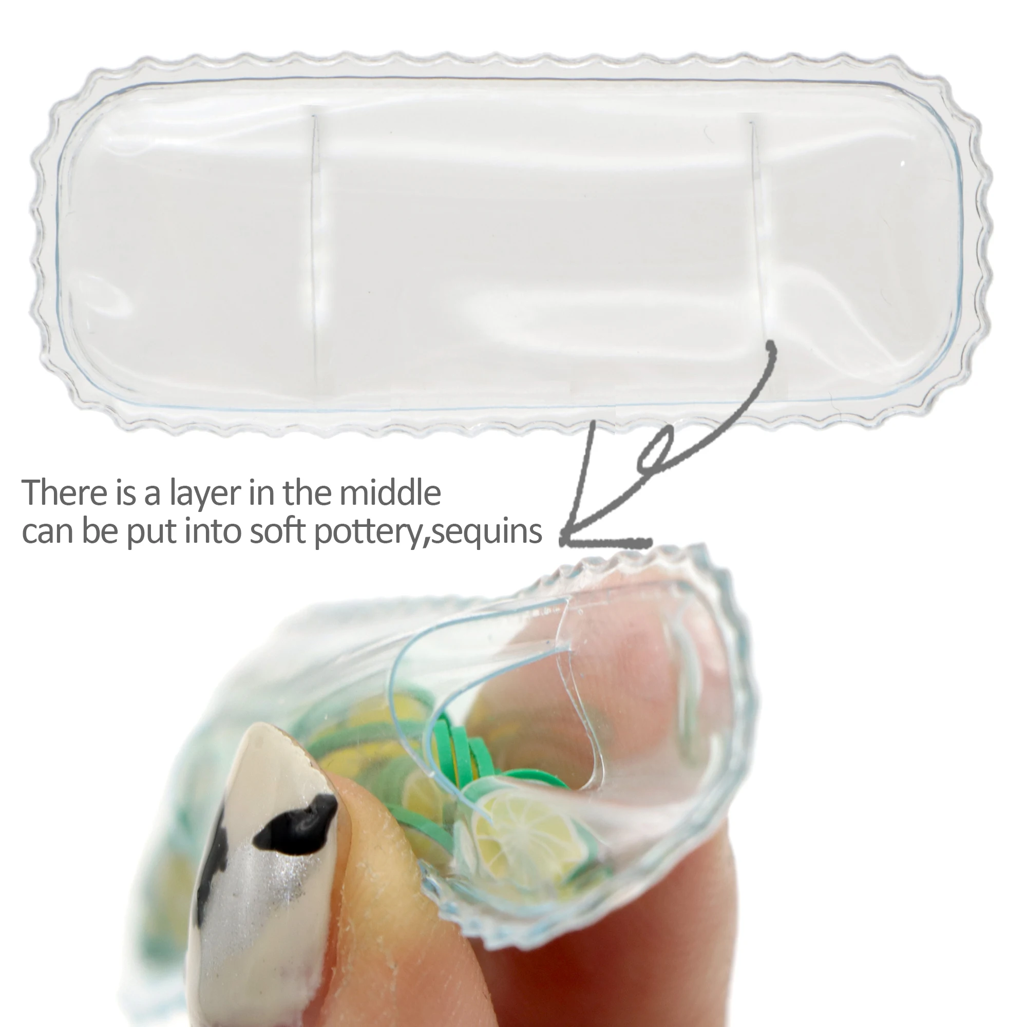 Plastic Safety Eyes PVC Pocket Transparent Bags DIY