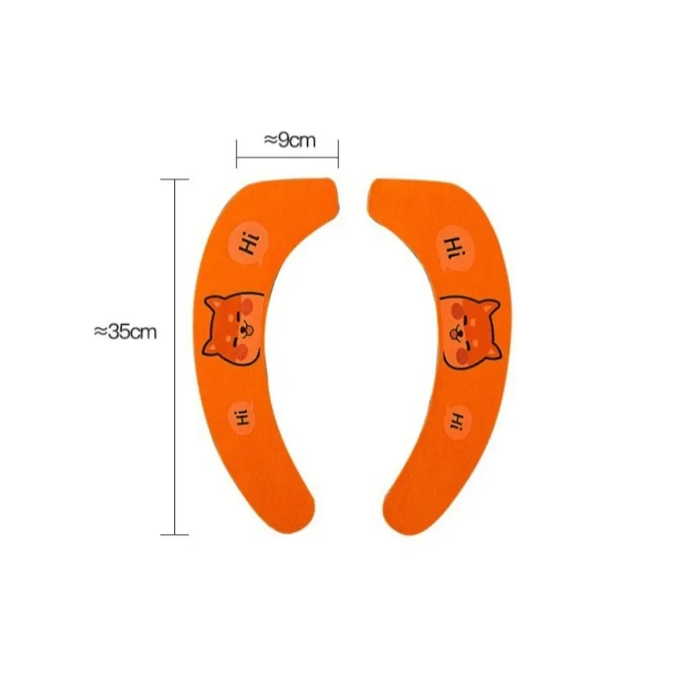 Reusable Warm Flannel Toilet Sticker Toilet Seat Covers Washable Seat Filling Bathroom Mat Cover Universal 2Pc/set toilet seat cover