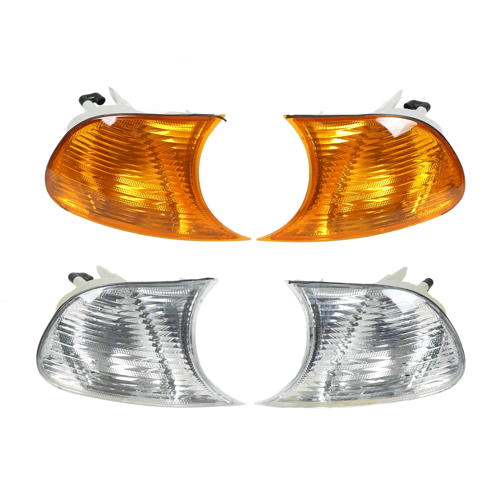 

Car Front Corner Lights Clear Lens Turn Signal Lights Replacement For BMW 3 Series E46 Coupe 1998‑2001