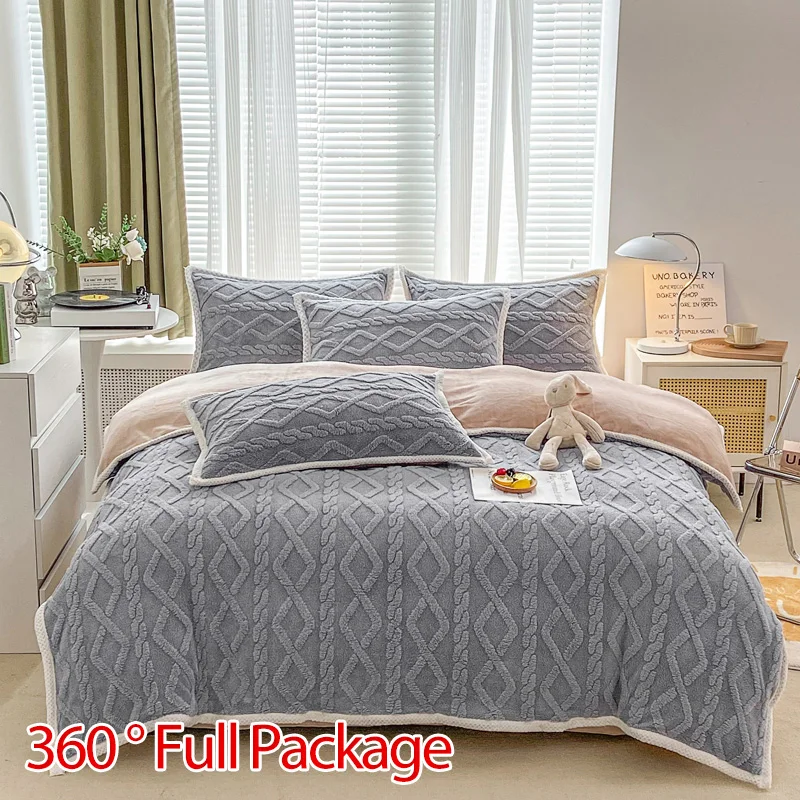 Winter Warm Blankets Fluffy Blanket for Bedroom Comfortable Blankets Soft Bed Covers Solid Color Autumn Bedspread Bed Suppiles 4