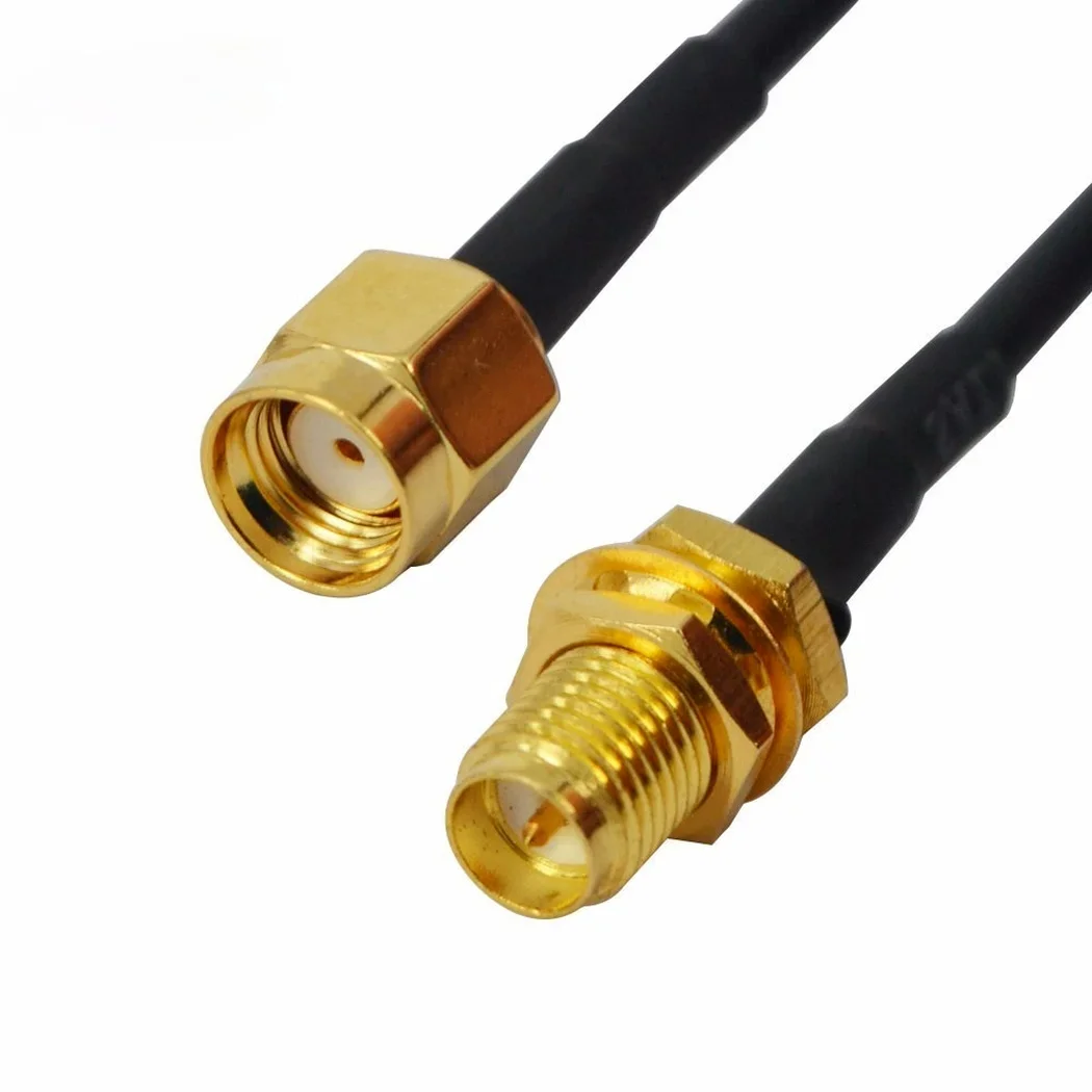 

3M 6M 9M RP-SMA Extension Cable Male to Female Feeder Wire for Coaxial Wi-Fi WiFi WLAN Network Card Router Antenna