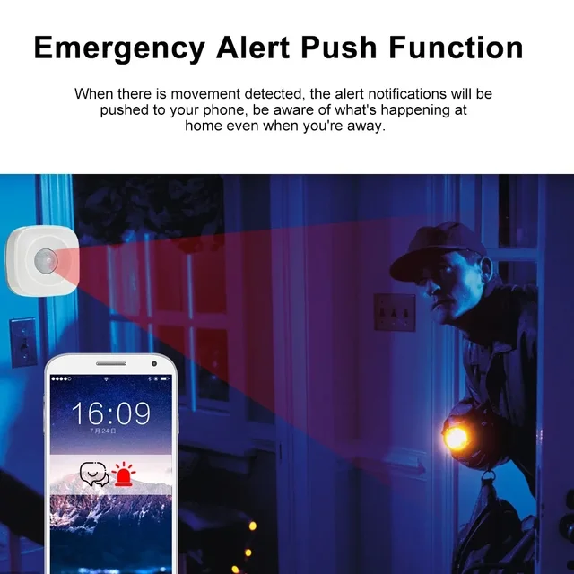 Tuya Smart Home ZigBee WIFI PIR Motion Sensor Detector Movement Sensor APP Remote Controller security protection For Alexa 2