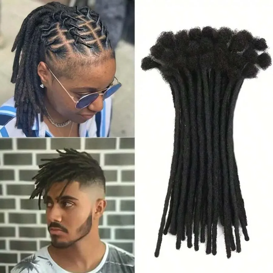 Dreadlocks Synthetic Extensions 8 Inch 10 Strands Loc Dreads Extensions Crochet Fashion Hip-hop Style Natural Braiding Hair
