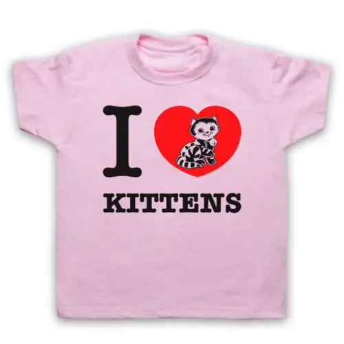 

Женская футболка с надписью «I LOVE KITTENS»