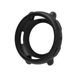 Soft Silicone Shockproof Protective Case for Smartwatch - Lightweight and Durable Cover (Black)