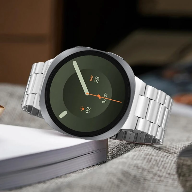 Premium Stainless Steel Watch Band - Elegant Metal Bracelet Strap