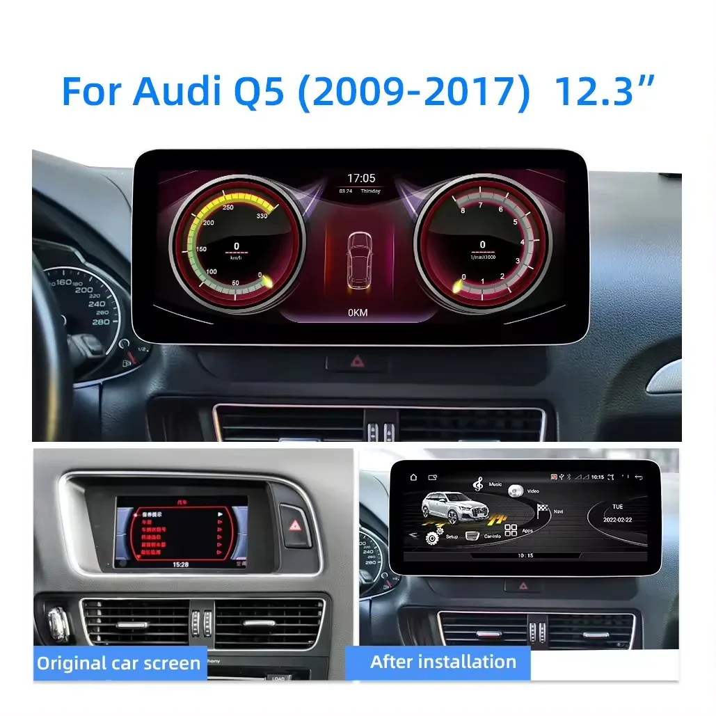 audi q5 카플레이 ZLH 자동차 라디오 시스템, 안드로이드 13, 옥타코어, 12.3 인치, 아우디 Q5 2009-2017, GPS 네비게이션, 스테레오 비디오, 카플레이, 4G 와이파이 audi q5 카플레이 ZLH 자동차 라디오 시스템, 안드로이드 13, 옥타코어, 12.3 인치, 아우디 Q5 2009-2017, GPS 네비게이션, 스테레오 비디오, 카플레이, 4G 와이파이